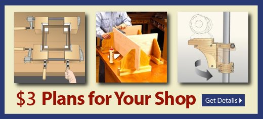 NEW Downloadable Woodworking Plans - Outfit and organize your shop for less with this shop-tested selection of $3.00 plans
